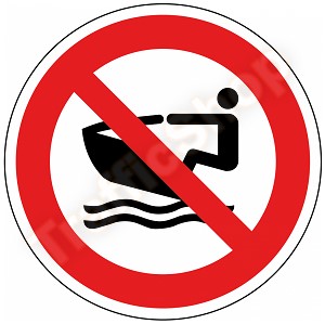 ISO 7010 Pictogram Waterscooters Verboden P057